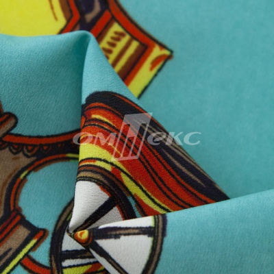 Плательная ткань "Фламенко" 16.2, 80 гр/м2, шир.150 см, принт этнический - купить в Ярославле. Цена 241.49 руб.