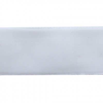 Лента бархатная нейлон, шир.25 мм, (упак. 45,7м), цв.01-белый - купить в Ярославле. Цена: 981.09 руб.