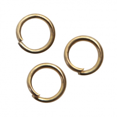 Кольцо  соединительное для бижутерии 5 мм, цв.-золото - купить в Ярославле. Цена: 0.44 руб.