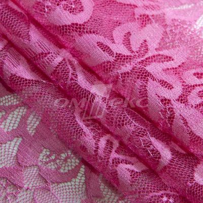 Кружевное полотно стрейч XD-WINE, 100 гр/м2, шир.150см, цвет розовый - купить в Ярославле. Цена 1 851.10 руб.