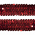 Тесьма с пайетками 3, шир. 30 мм/уп. 25+/-1 м, цвет красный - купить в Ярославле. Цена: 1 087.39 руб.