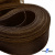 Регилиновая лента, шир.80мм, (уп.25 ярд), цв.- коричневый - купить в Ярославле. Цена: 648.89 руб.