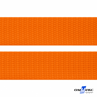 Оранжевый- цв.523 -Текстильная лента-стропа 550 гр/м2 ,100% пэ шир.25 мм (боб.50+/-1 м) - купить в Ярославле. Цена: 405.80 руб.