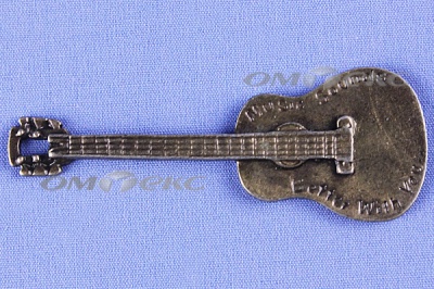 Декоративный элемент для творчества из металла "Гитара"  - купить в Ярославле. Цена: 19.99 руб.