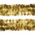 Тесьма с пайетками D16, шир. 30 мм/уп. 25+/-1 м, цвет золото - купить в Ярославле. Цена: 1 087.39 руб.