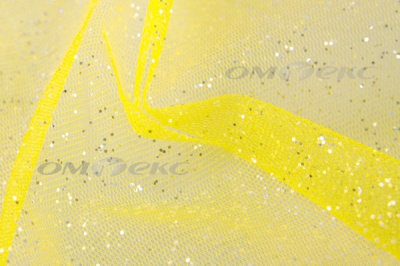 Сетка Глиттер, 40 гр/м2, шир.160см, цвет жёлтый - купить в Ярославле. Цена 163.01 руб.