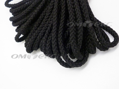 Шнур В-035 4 мм круп.плетение 100 м черный - купить в Ярославле. Цена: 156.40 руб.