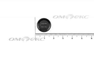 51400/15 мм (4 пр) черные пуговицы - купить в Ярославле. Цена: 0.67 руб.