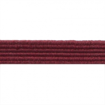 Резиновые нити с текстильным покрытием, шир. 6 мм ( упак.30 м/уп), цв.- 88-бордо - купить в Ярославле. Цена: 155.22 руб.