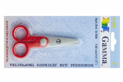 Ножницы G-508 детские 130 мм - купить в Ярославле. Цена: 118.32 руб.