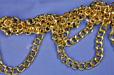 Цепь металл декоративная №11 (17*13) золото (10+/-1 м)  - купить в Ярославле. Цена: 1 341.87 руб.