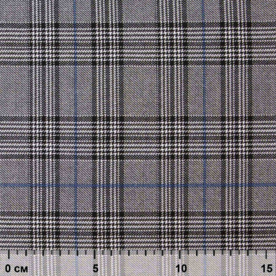 Ткань костюмная "Клер" 80% P, 16% R, 4% S, 200 г/м2, шир.150 см,#3 цв-серый/синий - купить в Ярославле. Цена 412.02 руб.