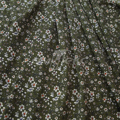 Плательная ткань "Фламенко" 11.2, 80 гр/м2, шир.150 см, принт растительный - купить в Ярославле. Цена 259.21 руб.