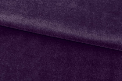Бархат стрейч, 240 гр/м2, шир.160см, (2,4 м/кг), цвет 27/фиолет - купить в Ярославле. Цена 886.02 руб.