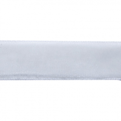 Лента бархатная нейлон, шир.12 мм, (упак. 45,7м), цв.01-белый - купить в Ярославле. Цена: 457.61 руб.