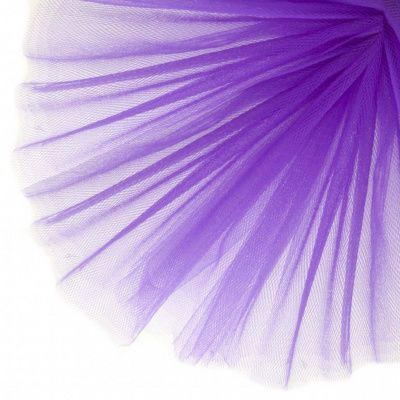 Фатин матовый 16-85, 12 гр/м2, шир.300см, цвет фиолетовый - купить в Ярославле. Цена 96.31 руб.