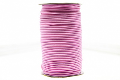 0370-1301-Шнур эластичный 3 мм, (уп.100+/-1м), цв.141- розовый - купить в Ярославле. Цена: 459.62 руб.