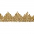 Тесьма металлизированная 0384-0240, шир. 40 мм/уп. 25+/-1 м, цвет золото - купить в Ярославле. Цена: 490.74 руб.