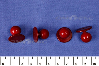 Пуговица поварская "Пукля", 10 мм, цвет красный - купить в Ярославле. Цена: 2.28 руб.