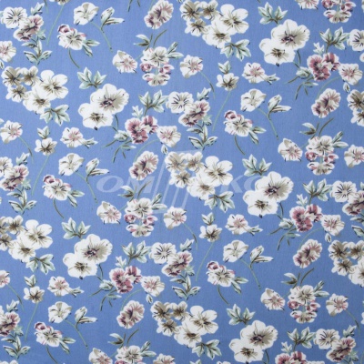 Плательная ткань "Фламенко" 12.1, 80 гр/м2, шир.150 см, принт растительный - купить в Ярославле. Цена 241.49 руб.