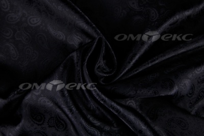 Ткань подкладочная жаккард Р14098, чёрный, 85 г/м2, шир. 150 см, 230T - купить в Ярославле. Цена 166.45 руб.