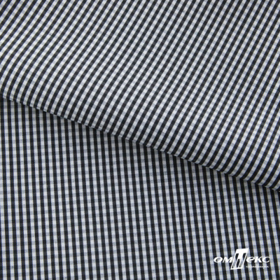 Ткань сорочечная Клетка Виши, 115 г/м2, 58% пэ,42% хл, шир.150 см, цв.6-черный, (арт.111) - купить в Ярославле. Цена 306.69 руб.