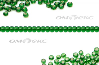 Бисер (SL) 11/0 ( упак.100 гр) цв.27В - зелёный - купить в Ярославле. Цена: 53.34 руб.