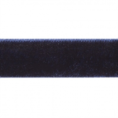 Лента бархатная нейлон, шир.12 мм, (упак. 45,7м), цв.180-т.синий - купить в Ярославле. Цена: 411.60 руб.