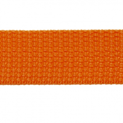 Стропа текстильная, шир. 25 мм (в нам. 50+/-1 ярд), цвет оранжевый - купить в Ярославле. Цена: 409.94 руб.