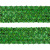 Тесьма с пайетками D4, шир. 35 мм/уп. 25+/-1 м, цвет зелёный - купить в Ярославле. Цена: 1 308.30 руб.
