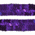 Тесьма с пайетками 12, шир. 20 мм/уп. 25+/-1 м, цвет фиолет - купить в Ярославле. Цена: 778.19 руб.