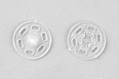 Кнопки пришивные пластиковые 15 мм, блистер 24шт, цв.-прозрачные - купить в Ярославле. Цена: 68.79 руб.