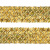 Тесьма с пайетками D16, шир. 35 мм/уп. 25+/-1 м, цвет золото - купить в Ярославле. Цена: 1 281.60 руб.