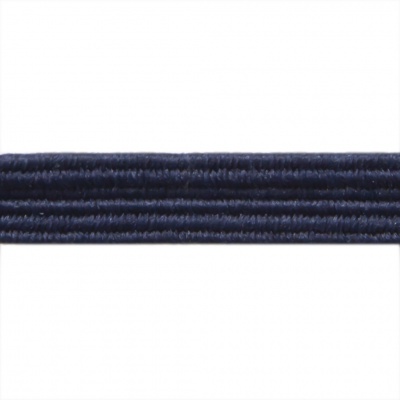 Резиновые нити с текстильным покрытием, шир. 6 мм ( упак.30 м/уп), цв.- 117-т.синий - купить в Ярославле. Цена: 152.05 руб.