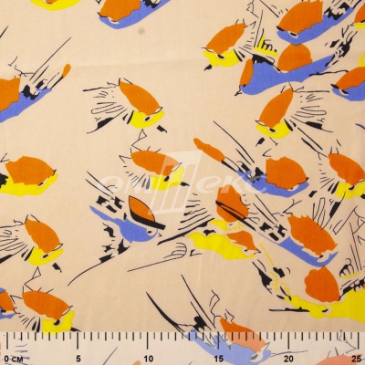 Плательная ткань "Софи" 14.1, 75 гр/м2, шир.150 см, принт птицы - купить в Ярославле. Цена 241.49 руб.