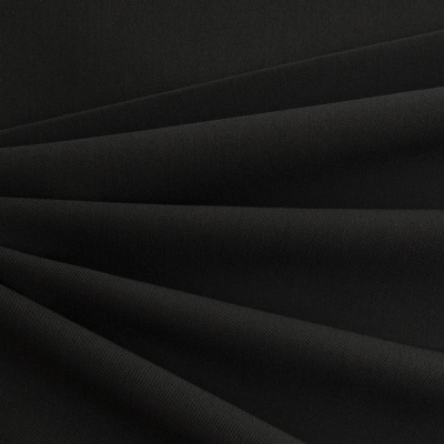 Костюмная ткань с вискозой "Меган", 210 гр/м2, шир.150см, цвет чёрный - купить в Ярославле. Цена 382.42 руб.