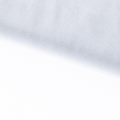 Трикотажное полотно Тюль Кристалл, 100% полиэфир, 16-01/белый, 15гр/м2, шир.160см. - купить в Ярославле. Цена 128.39 руб.