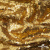 Трикотажное полотно, Сетка с пайетками,188 гр/м2, шир.140 см, цв.-тем.золото (#51) - купить в Ярославле. Цена 505.15 руб.