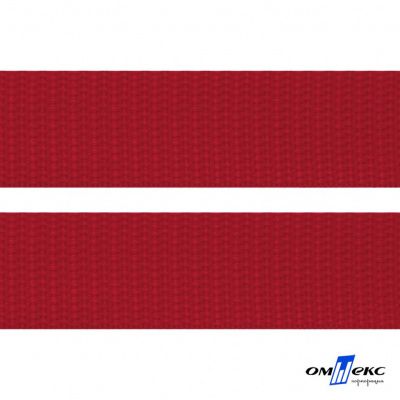 Красный - цв.171- Текстильная лента-стропа 550 гр/м2 ,100% пэ шир.50 мм (боб.50+/-1 м) - купить в Ярославле. Цена: 797.67 руб.