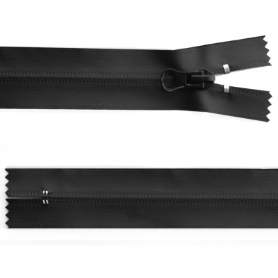 Молния водонепроницаемая PVC Т-7, 18 см, неразъемная, цвет чёрный - купить в Ярославле. Цена: 21.20 руб.