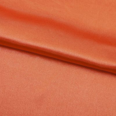 Поли креп-сатин 18-1445, 120 гр/м2, шир.150см, цвет оранжевый - купить в Ярославле. Цена 157.15 руб.