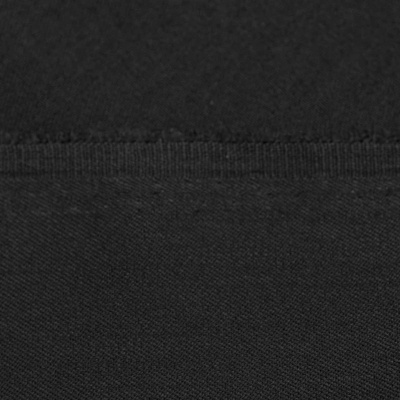 Костюмная ткань с вискозой "Рошель", 250 гр/м2, шир.150см, цвет чёрный - купить в Ярославле. Цена 438.12 руб.