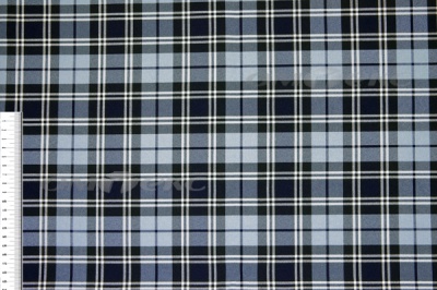 Ткань костюмная клетка Т7274 2004, 220 гр/м2, шир.150см, цвет т.синий/гол/бел - купить в Ярославле. Цена 
