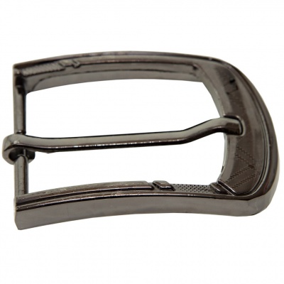 Пряжка металлическая для мужского ремня SC035#3 (шир.ремня 40 мм), цв.-тем.никель - купить в Ярославле. Цена: 43.93 руб.