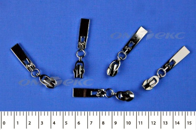 Слайдер декоративный, металлический №1/спираль Т7/никель - купить в Ярославле. Цена: 6.29 руб.