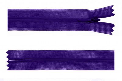 Молния потайная Т3 866, 50 см, капрон, цвет фиолетовый - купить в Ярославле. Цена: 8.62 руб.