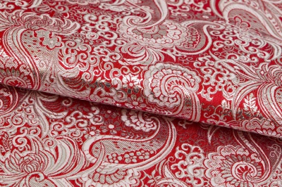Ткань костюмная жаккард, 135 гр/м2, шир.150см, цвет красный№3 - купить в Ярославле. Цена 441.94 руб.