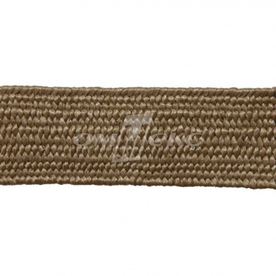 Тесьма отделочная полипропиленовая плетеная эластичная #2, шир. 40мм, цв.- соломенный - купить в Ярославле. Цена: 50.99 руб.