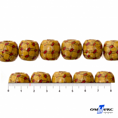 0189-Бусины деревянные "ОмТекс", 17 мм, упак.50+/-3шт - купить в Ярославле. Цена: 83.66 руб.