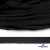 Шнур плетеный d-8 мм плоский, 70% хлопок 30% полиэстер, уп.85+/-1 м, цв.- чёрный - купить в Ярославле. Цена: 735 руб.